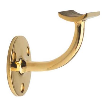Lavi Industries Lavi Industries, Handrail Bracket, for 2" Tubing, Polished Brass 00-301/2
